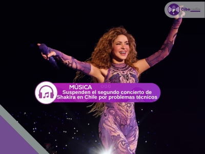 Suspenden el segundo concierto de Shakira en Chile por problemas técnicos